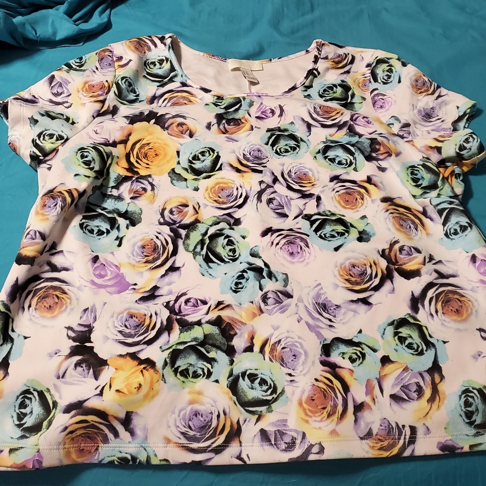 Multicolored Roses top